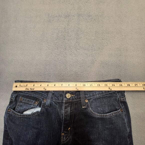 Levi's 515 Jeans Women's 8 Blue Bootcut Stretch Distressed Denim - Picture 8 of 10